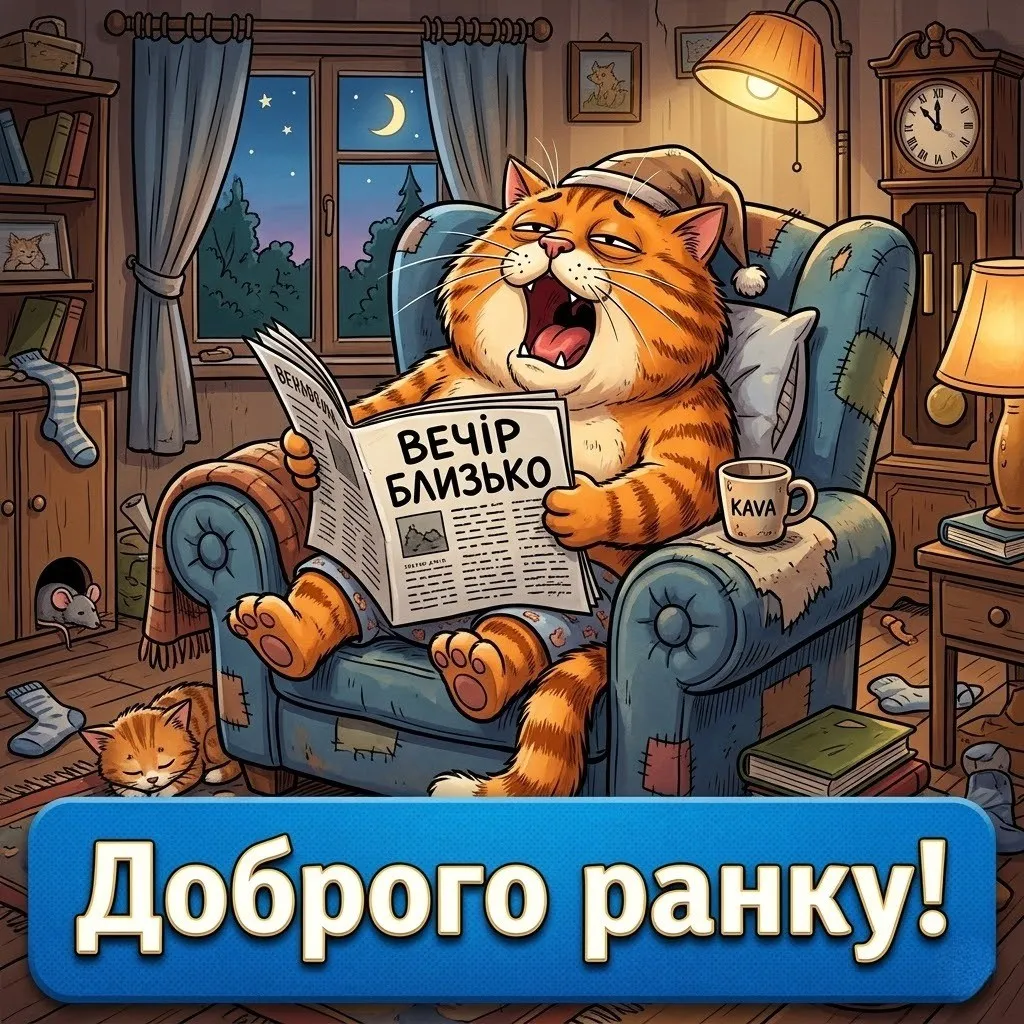 Доброго ранку: сучасні картинки в очікуванні вечірнього відпочинку для гарного настрою