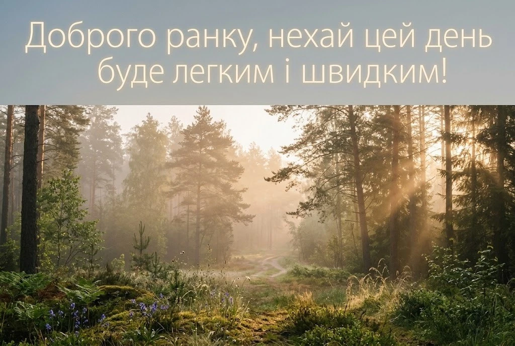 Доброго ранку: сучасні картинки в очікуванні вечірнього відпочинку для гарного настрою