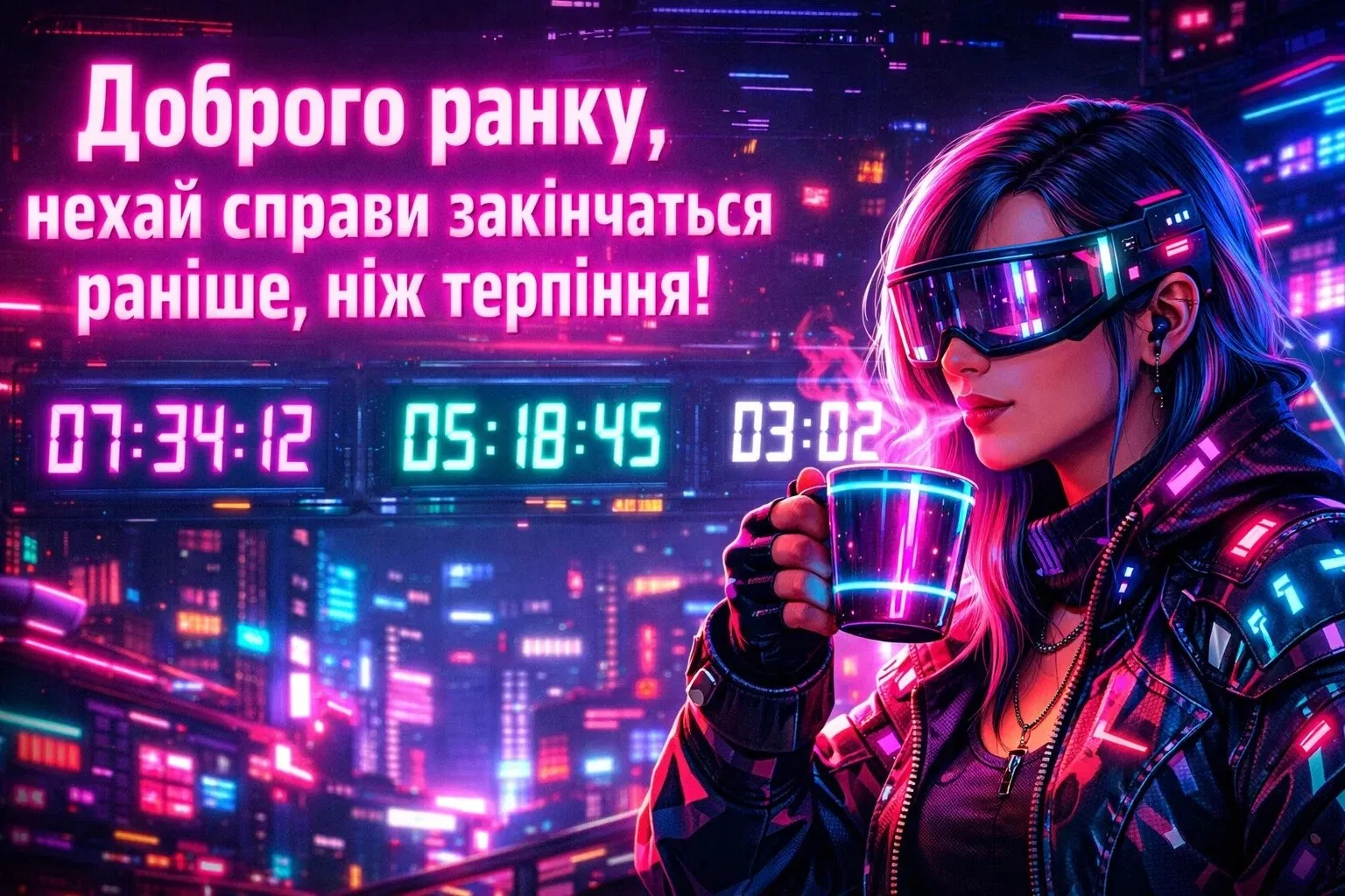 Доброго ранку: сучасні картинки в очікуванні вечірнього відпочинку для гарного настрою