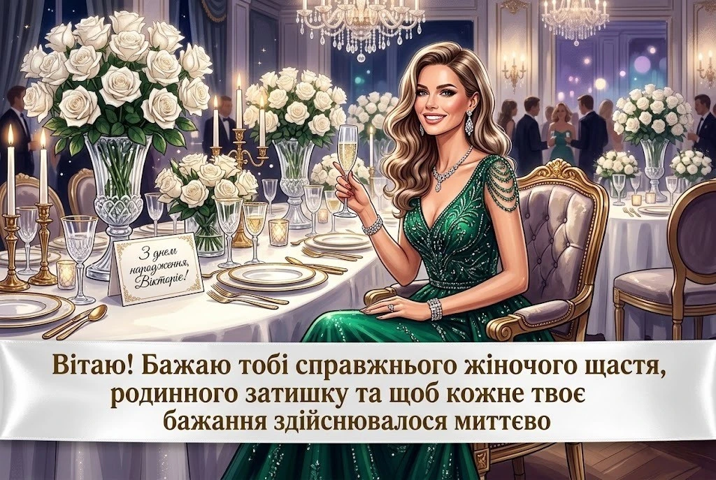 Найкращі привітання з днем народження для Вікторії: вірші, проза та щирі слова