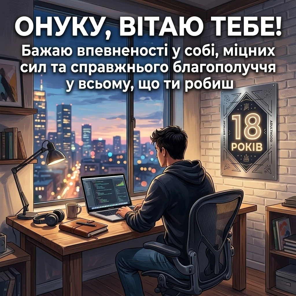 Побажання для онука на 18-річчя: настанови, підтримка та віра в успіх