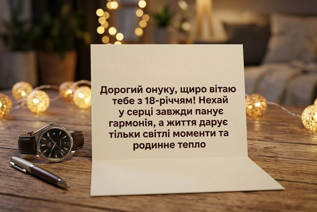 Побажання для онука на 18-річчя: настанови, підтримка та віра в успіх