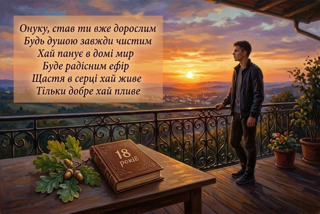Побажання для онука на 18-річчя: настанови, підтримка та віра в успіх