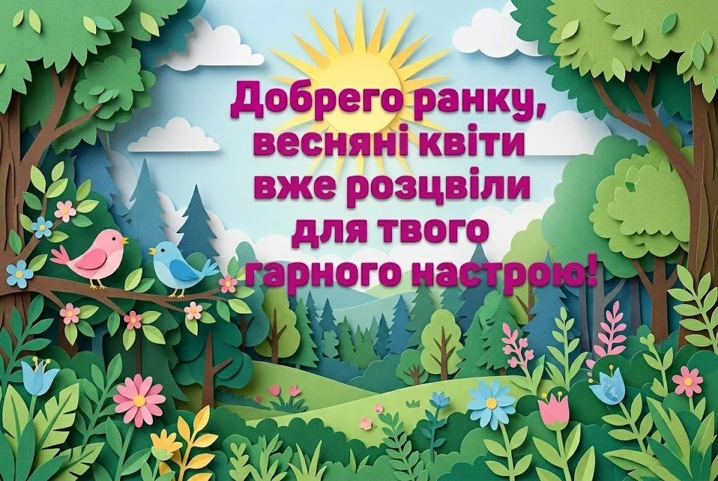 Доброго весняного ранку: сучасні картинки та ніжні листівки для гарного настрою