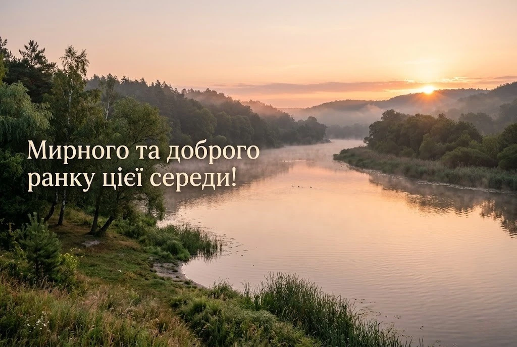 Доброго ранку, гарної середи: найтепліші побажання та яскраві листівки для гарного настрою