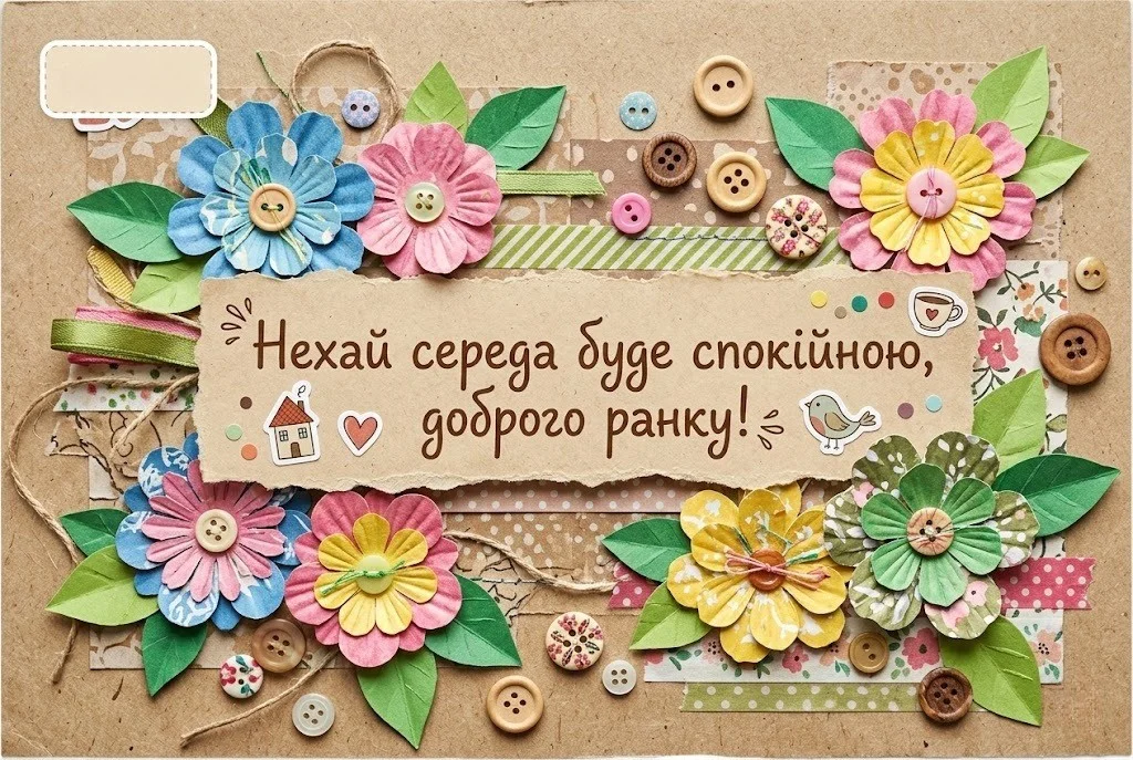 Доброго ранку, гарної середи: найтепліші побажання та яскраві листівки для гарного настрою