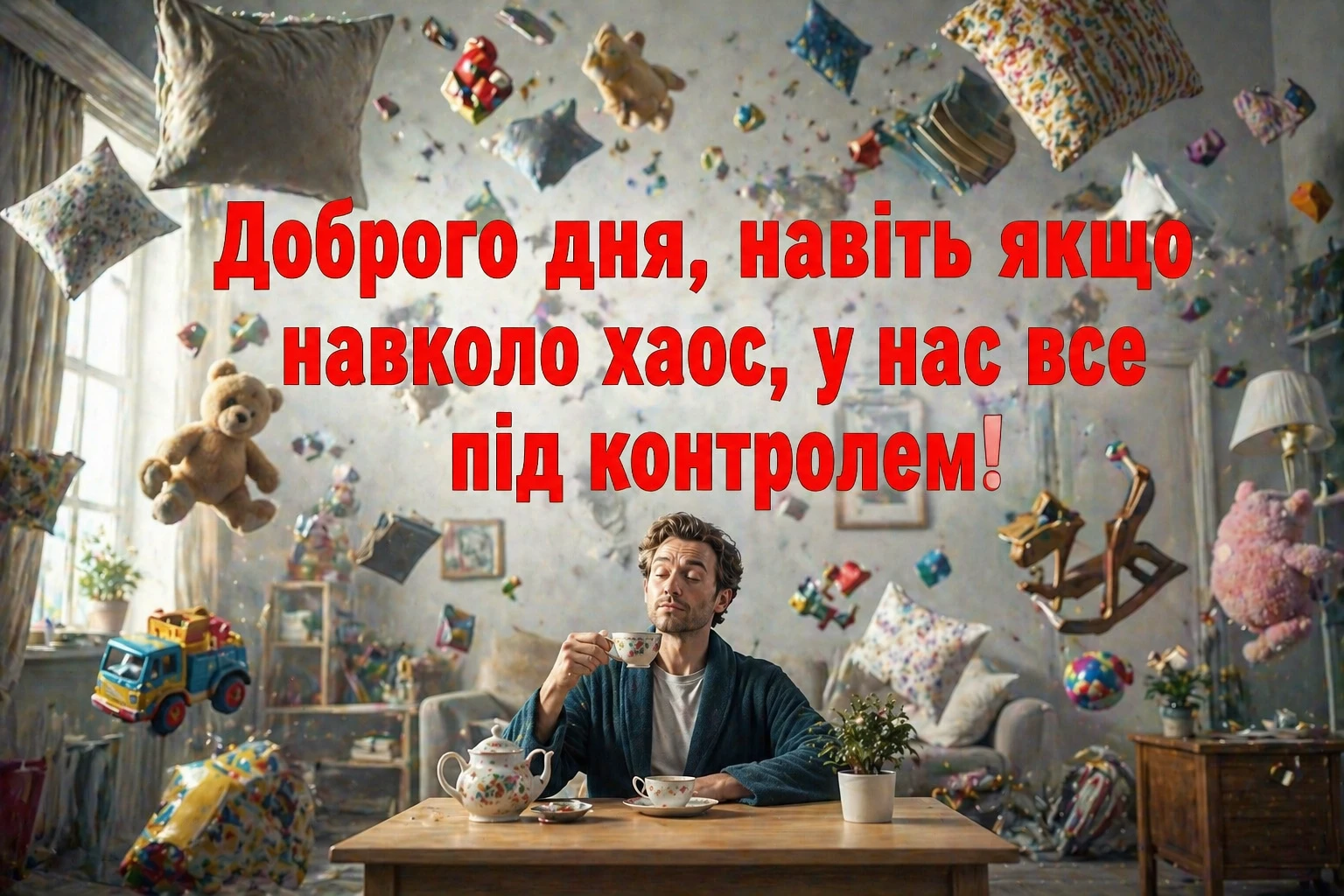 Доброго дня, все під контролем: душевні картинки та побажання для гарного настрою