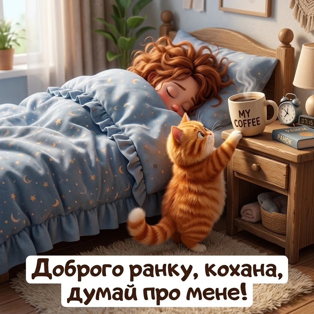 Доброго ранку, кохана, пий каву і думай про мене: найкращі картинки та ніжні побажання