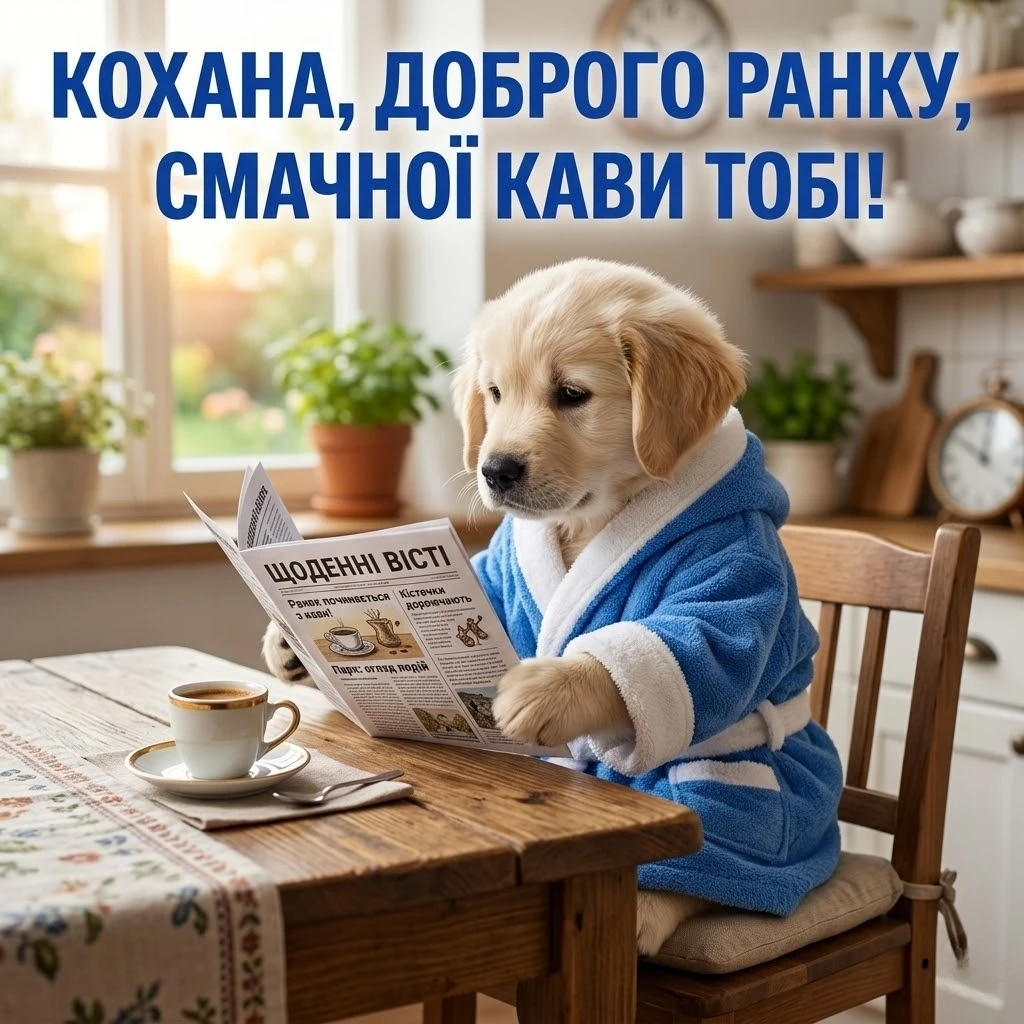 Доброго ранку, кохана, пий каву і думай про мене: найкращі картинки та ніжні побажання