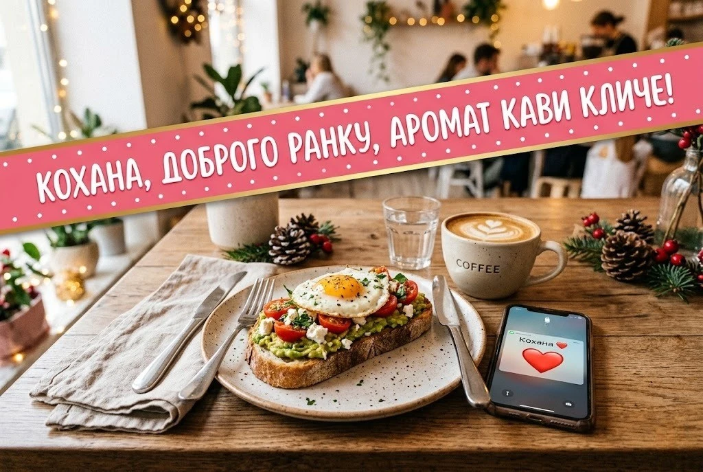 Доброго ранку, кохана, пий каву і думай про мене: найкращі картинки та ніжні побажання