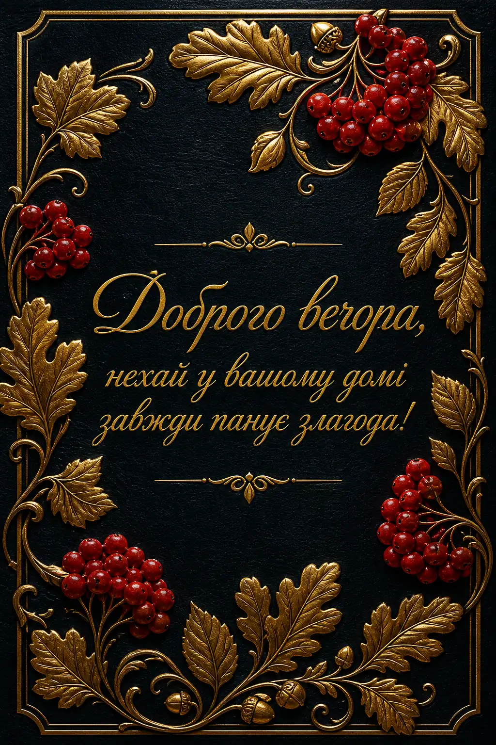 Доброго вечора та гарного відпочинку в колі сім’ї: найкращі картинки та душевні листівки