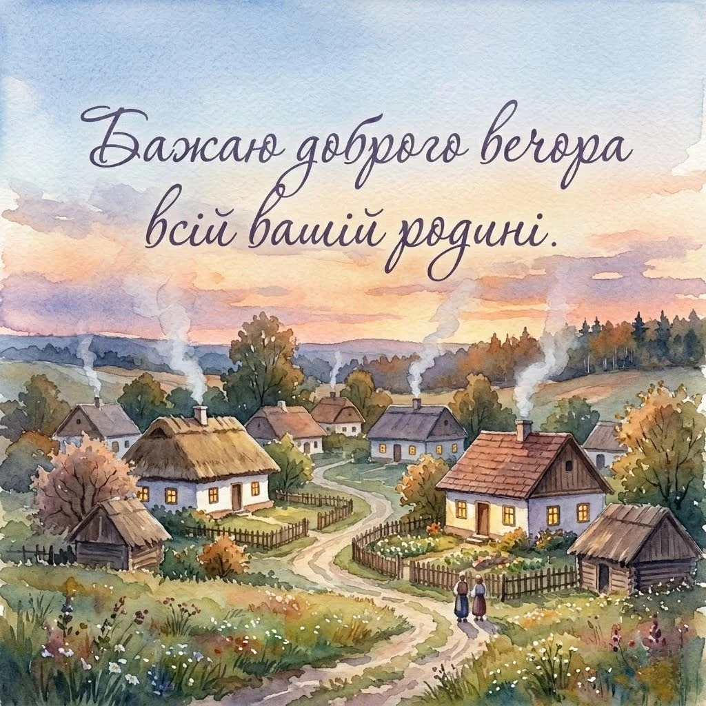 Доброго вечора та гарного відпочинку в колі сім’ї: найкращі картинки та душевні листівки