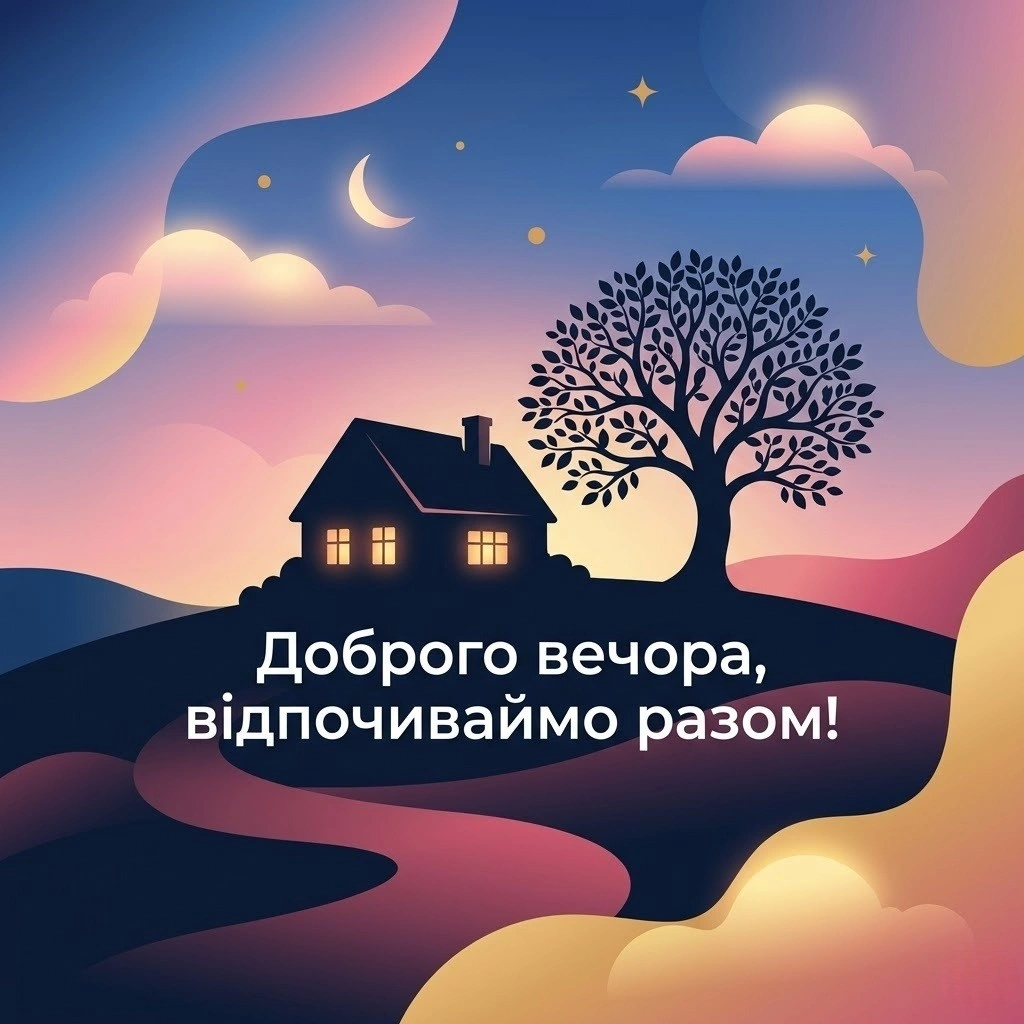 Доброго вечора та гарного відпочинку в колі сім’ї: найкращі картинки та душевні листівки