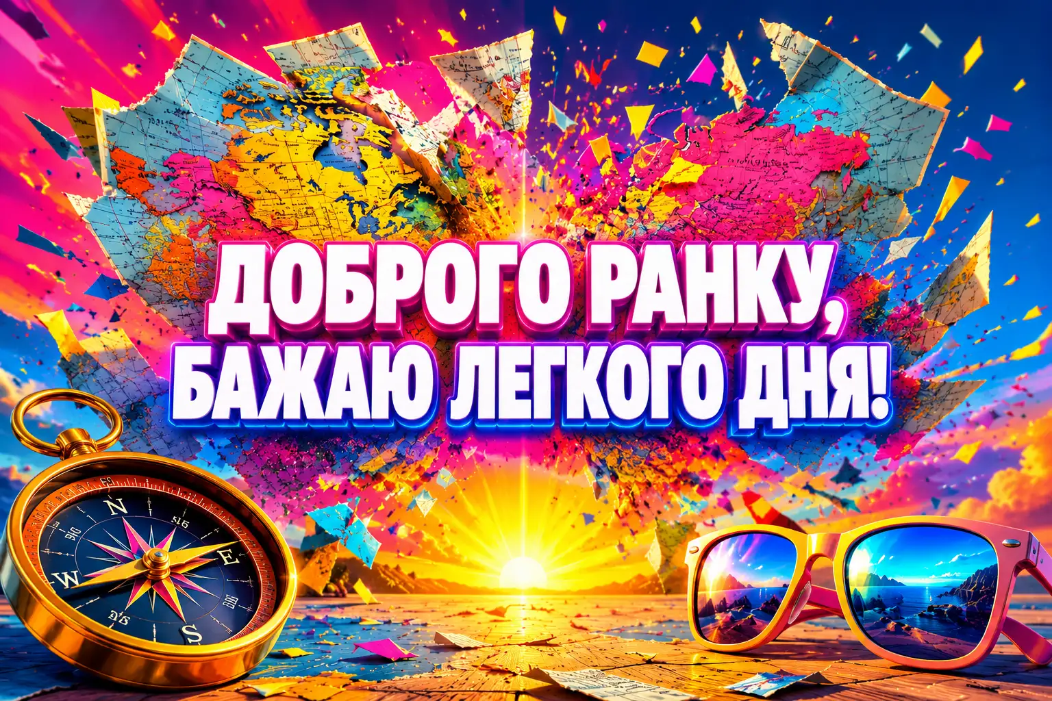 Доброго ранку, лови пригоди й кайфуй від подорожі: надихаючі листівки та побажання для чудового дня