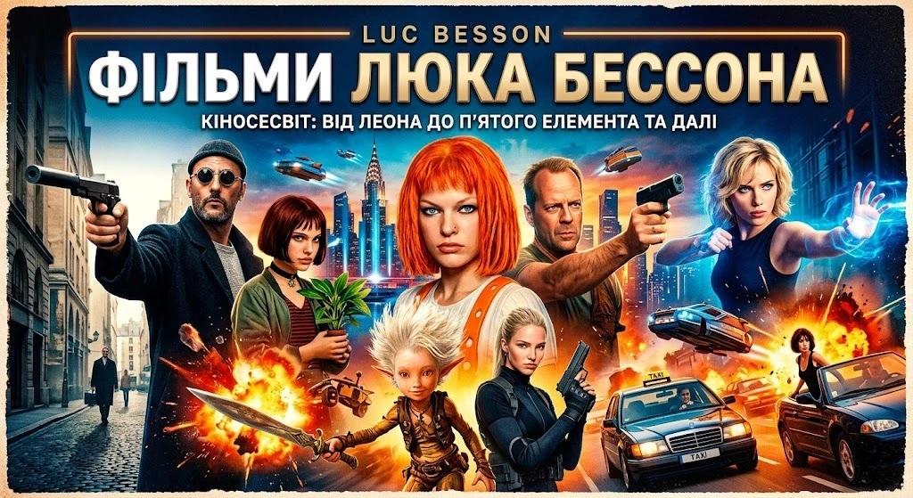 Найкращі пригоди і бойовики від Люка Бессона для перегляду