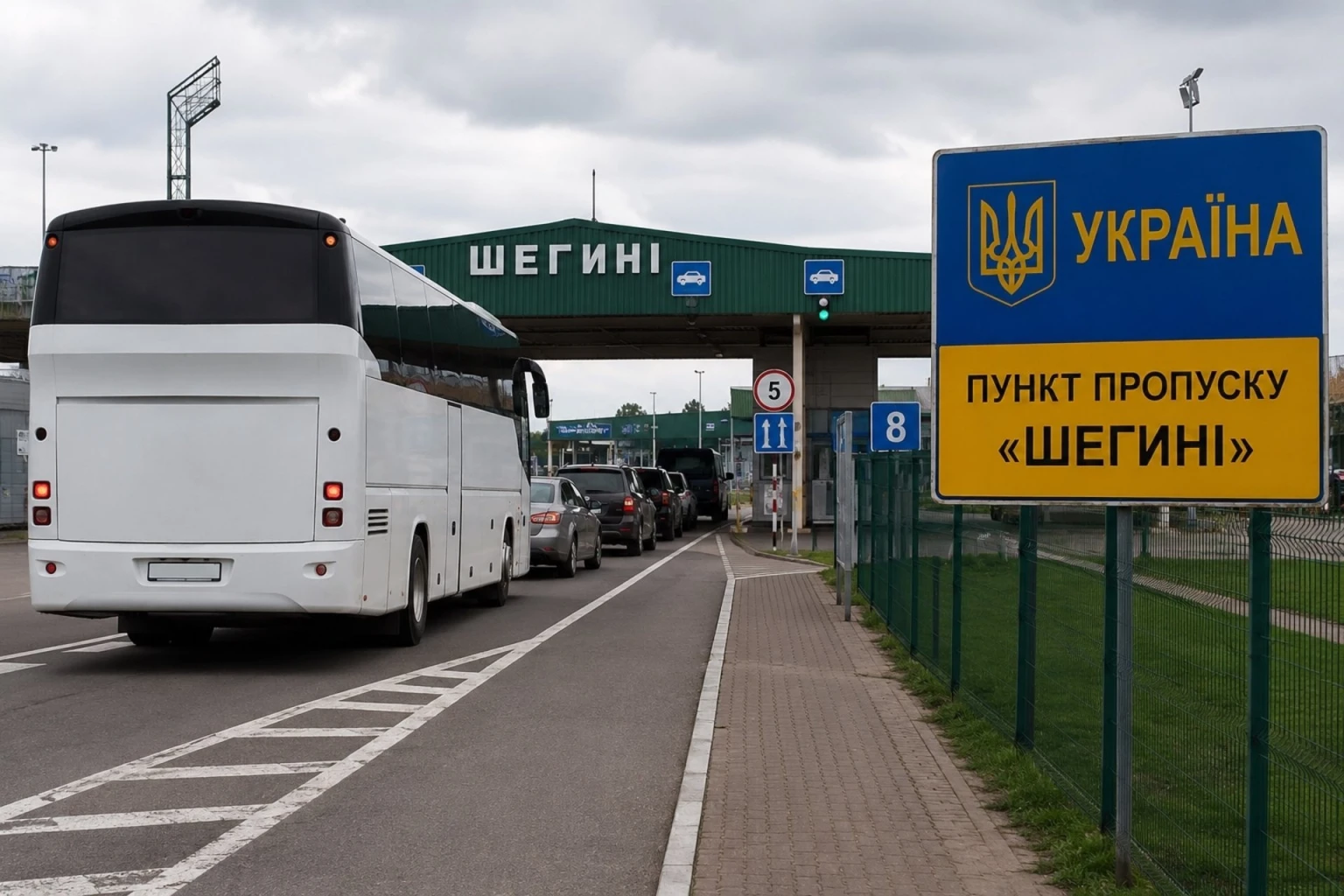 Ремонт на кордоні: на “Шегині-Медика” очікуються черги автобусів