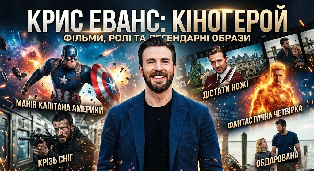 Фільми Кріса Еванса з найвищим рейтингом IMDb