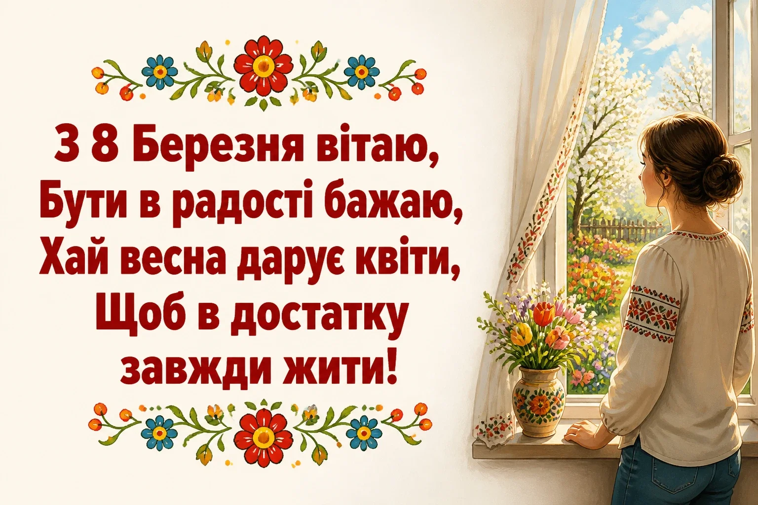 привітання з 8 березня в прозі