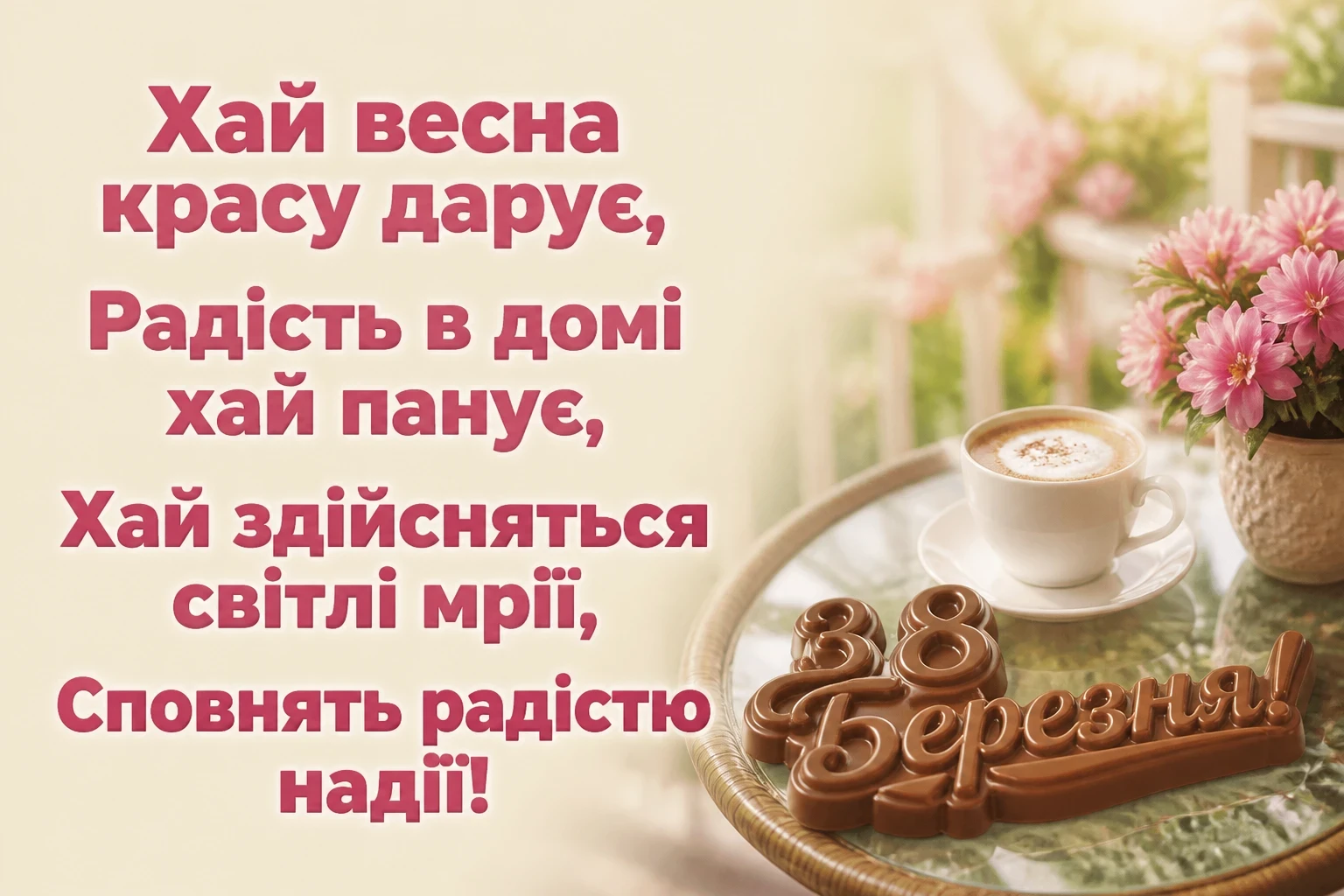 привітання з 8 березня в прозі