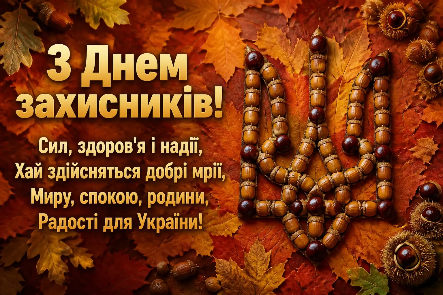 з днем захисника україни: привітання своїми словами