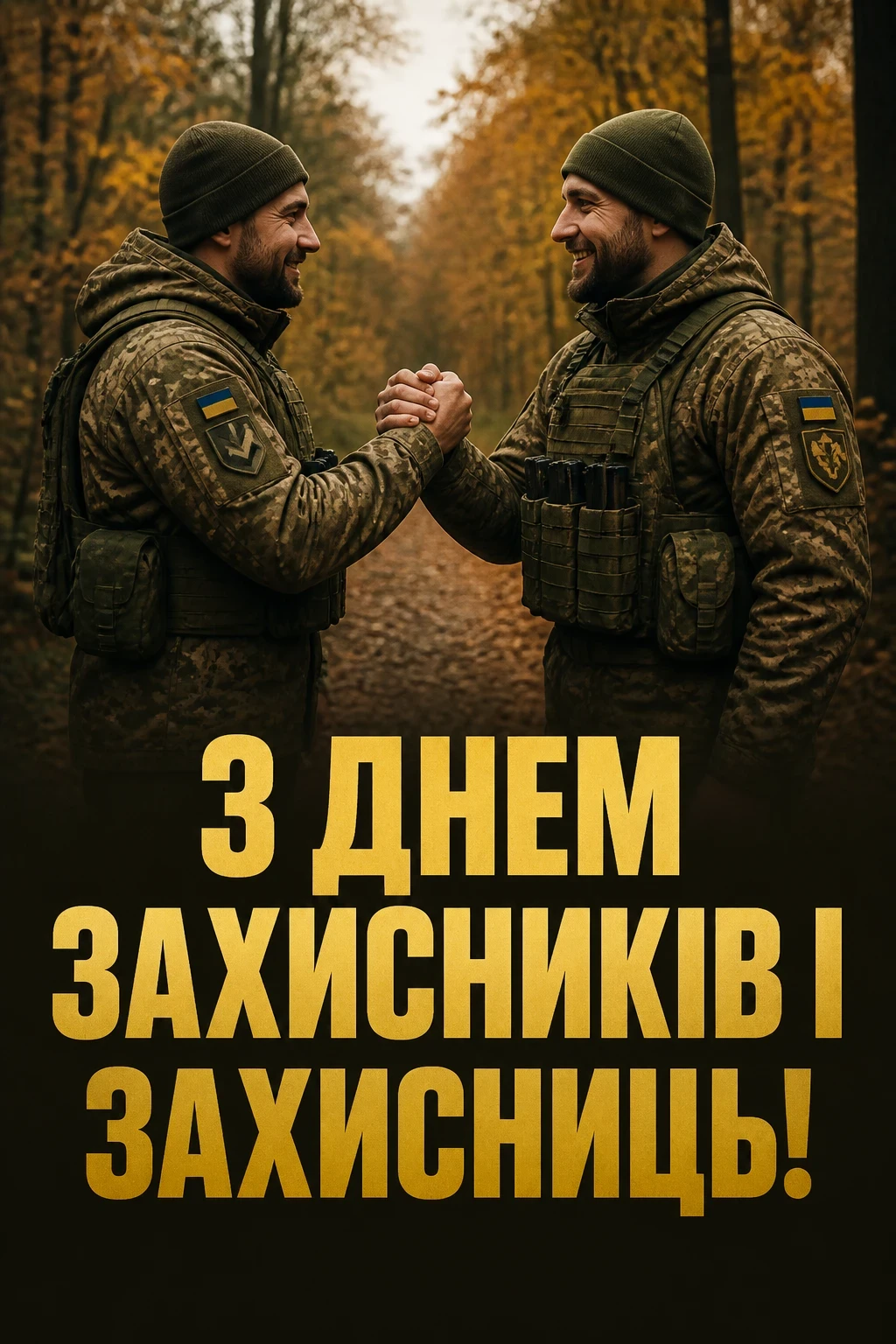 з днем захисника україни: привітання своїми словами