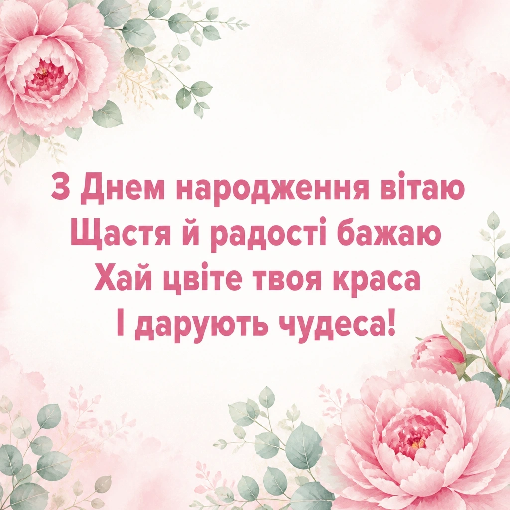 привітання з днем народження дівчину привітання з днем народження дівчину