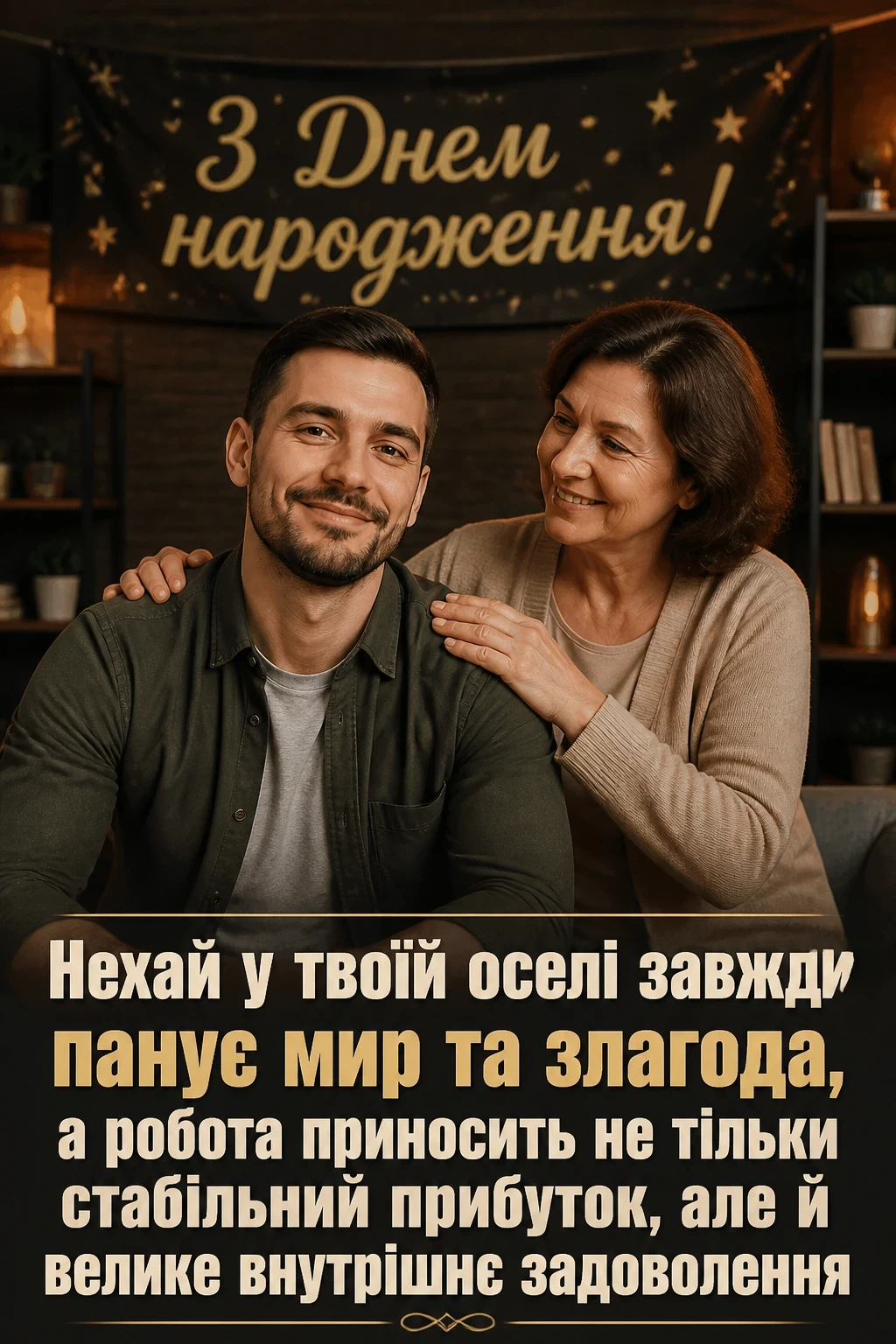 привітання з днем народження дорослого сина від мами своїми словами