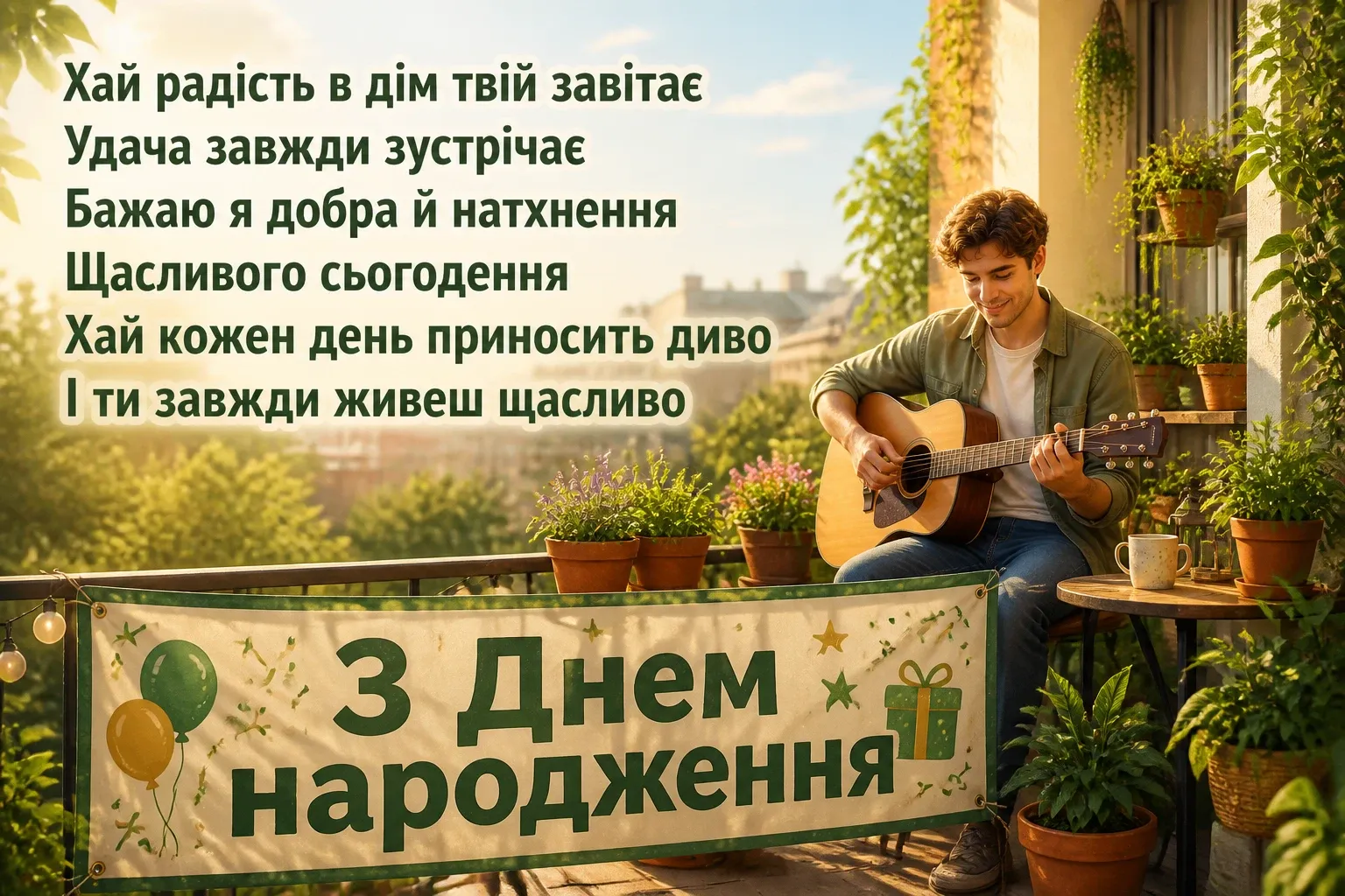 зворушливе привітання з днем народження хлопцеві