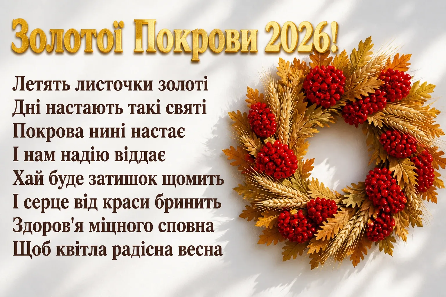 привітання з покровою 2026 привітання з покровою 2026