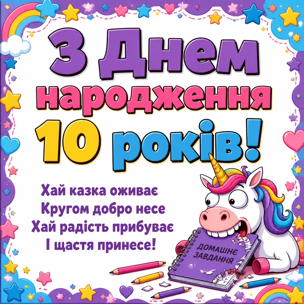 10 років дівчинці привітання 10 років дівчинці привітання