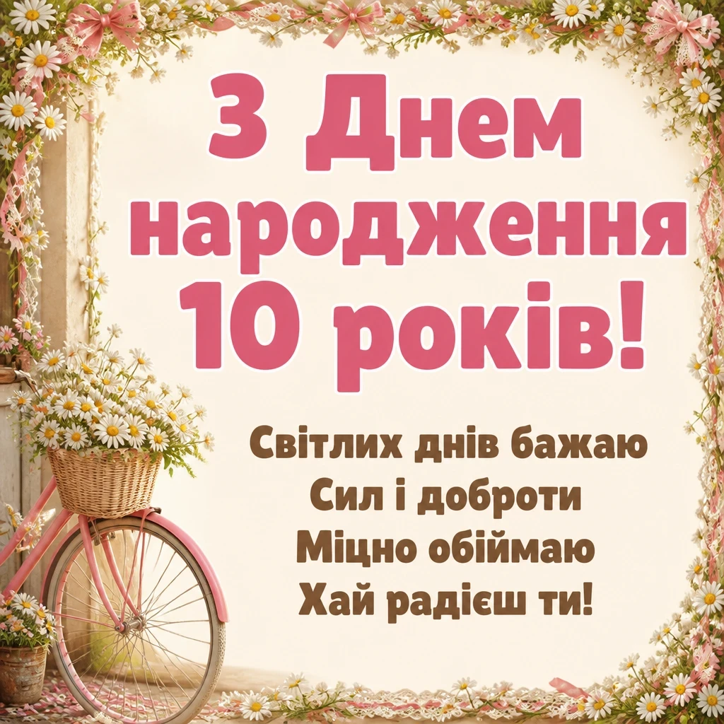 10 років дівчинці привітання 10 років дівчинці привітання