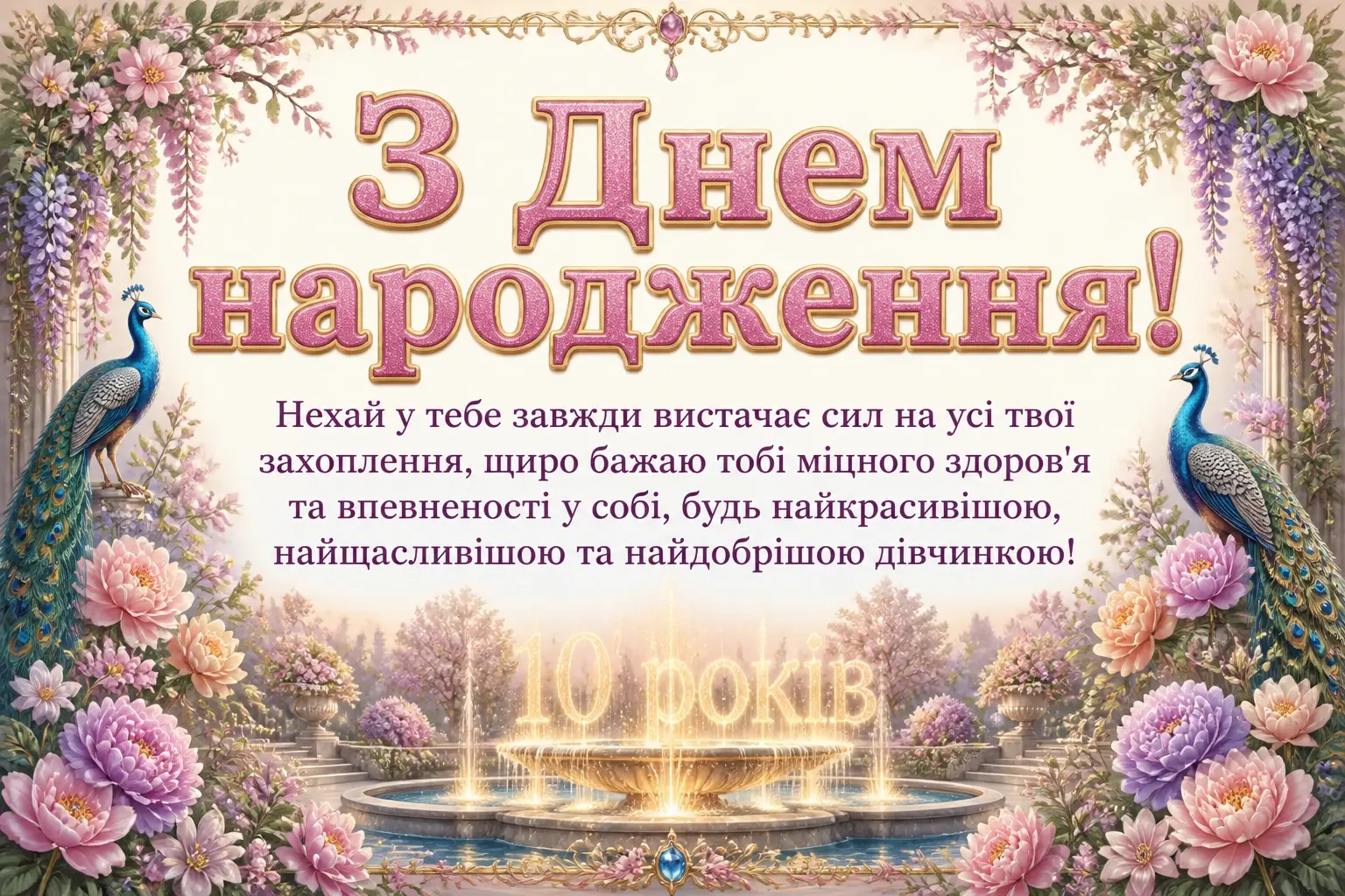 10 років дівчинці привітання 10 років дівчинці привітання