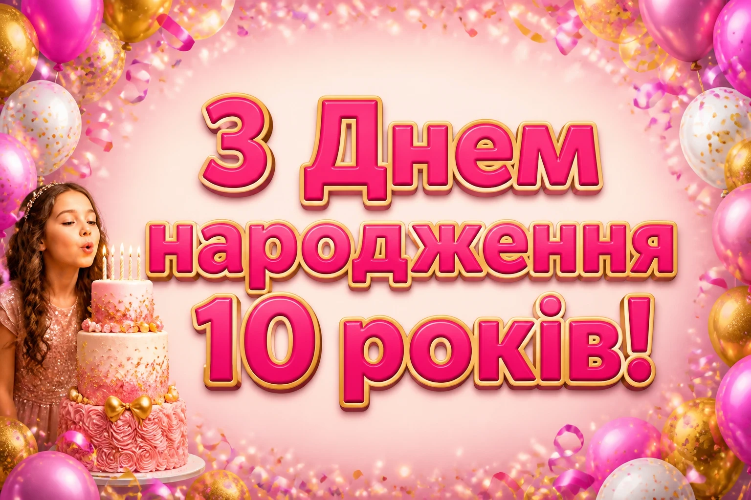 10 років дівчинці привітання 10 років дівчинці привітання