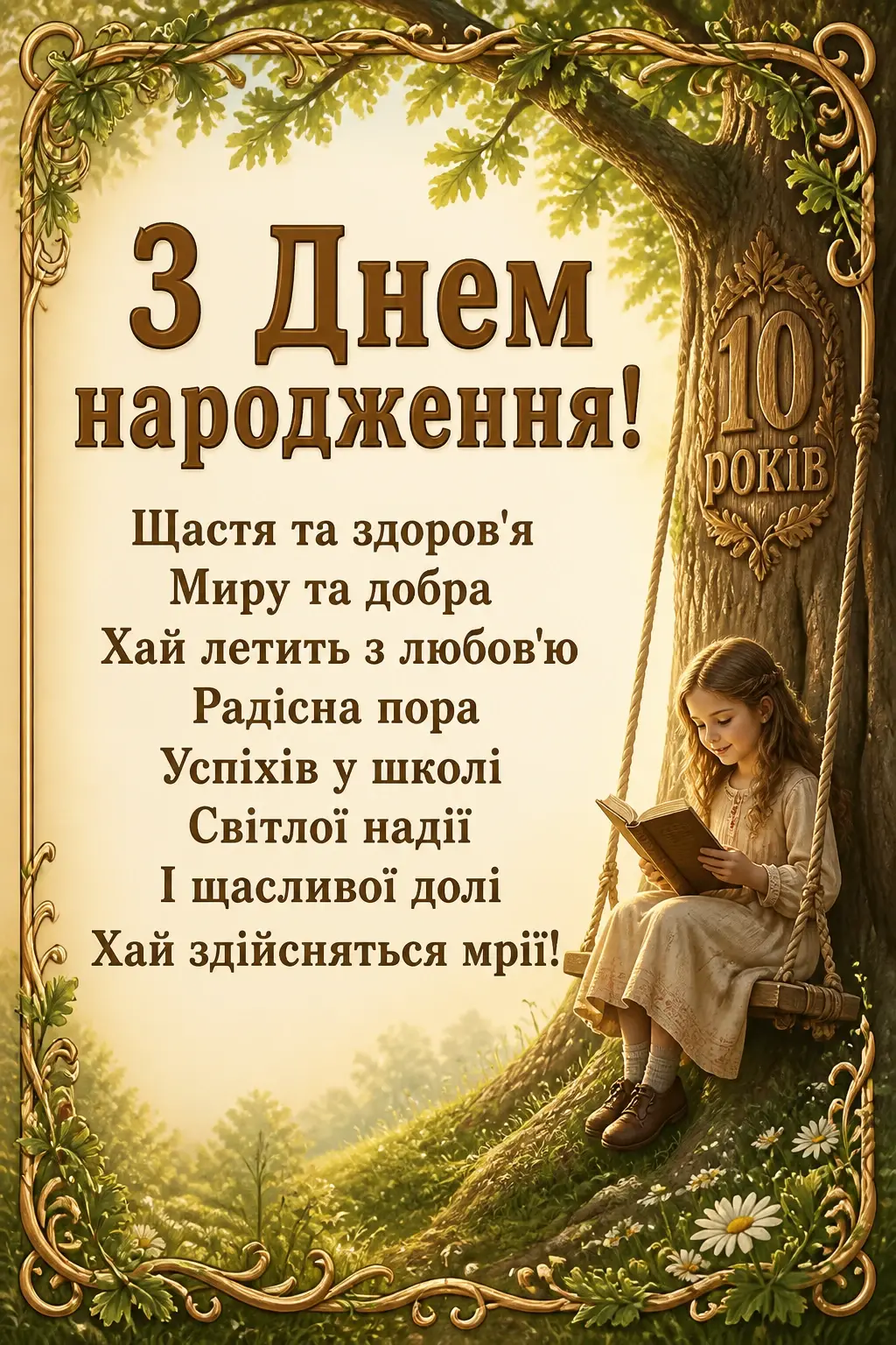 10 років дівчинці привітання 10 років дівчинці привітання