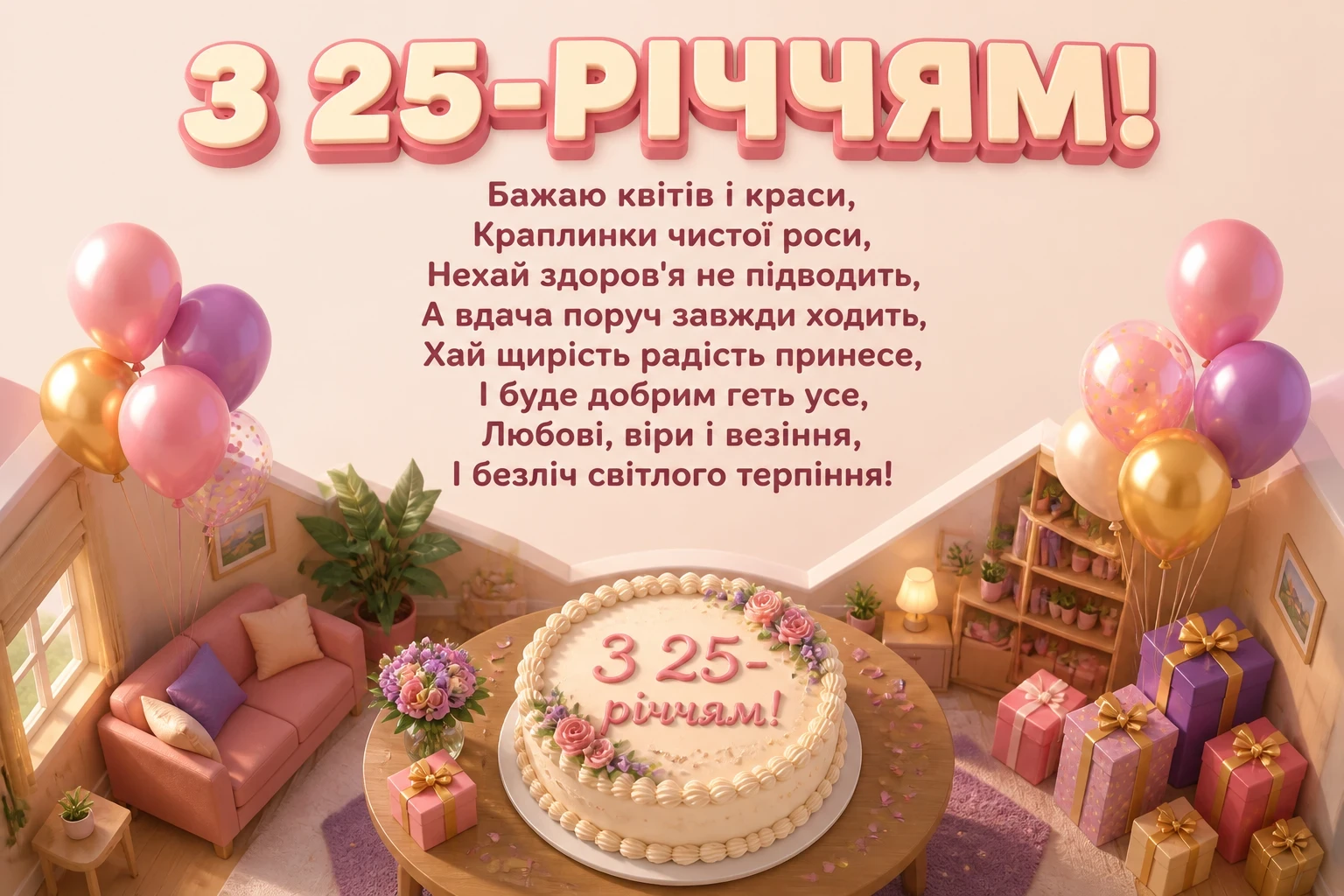 привітання з 25 річчям дівчини привітання з 25 річчям дівчини