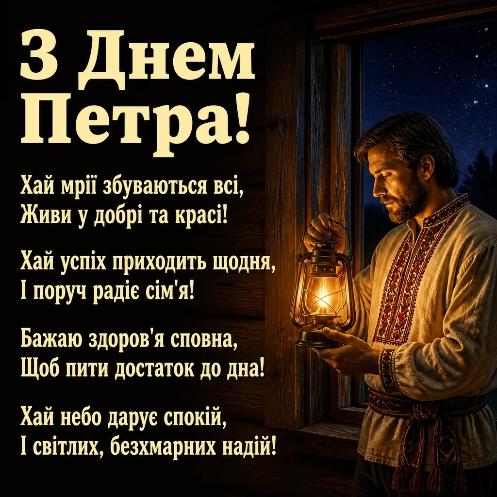 днем ангела петра привітання з петром