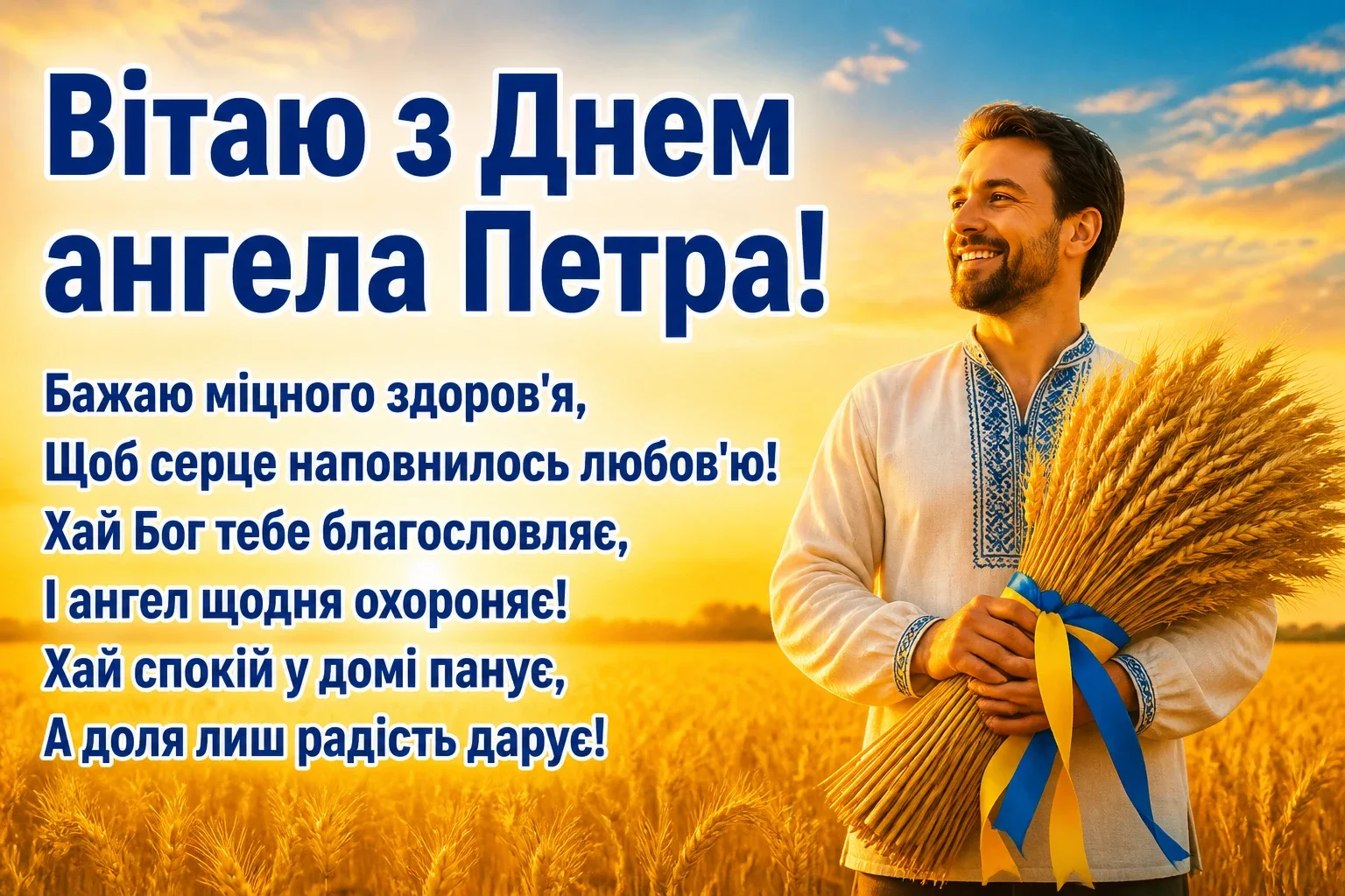днем ангела петра привітання з петром