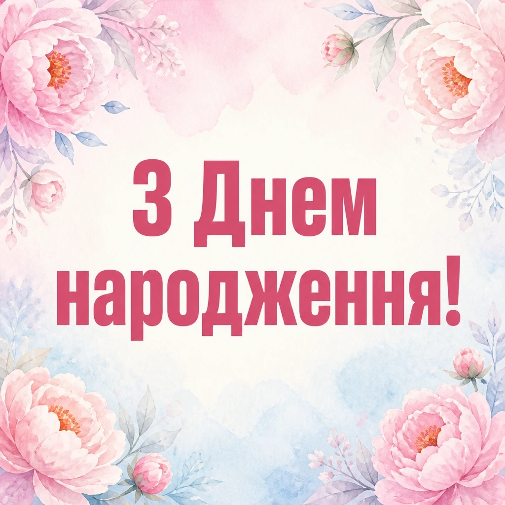 привітання з днем народження откритка привітання з днем народження откритка