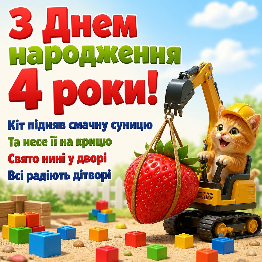 привітання з днем народження 4 роки привітання з днем народження 4 роки