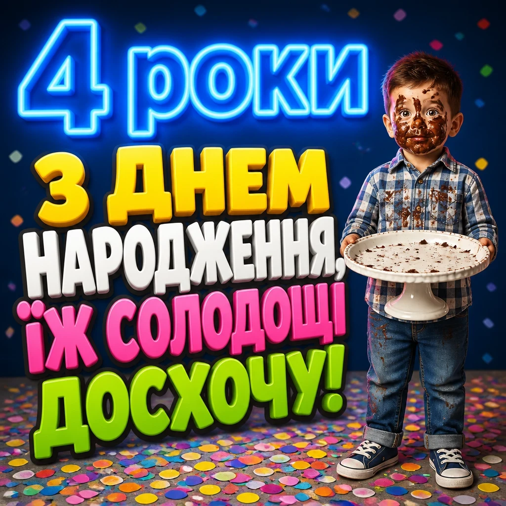 привітання з днем народження 4 роки привітання з днем народження 4 роки