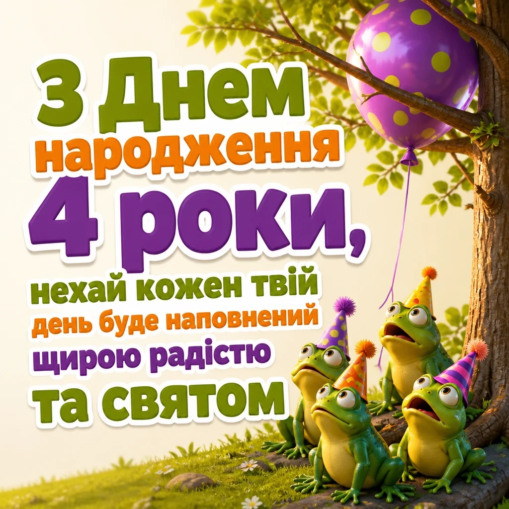 привітання з днем народження 4 роки привітання з днем народження 4 роки