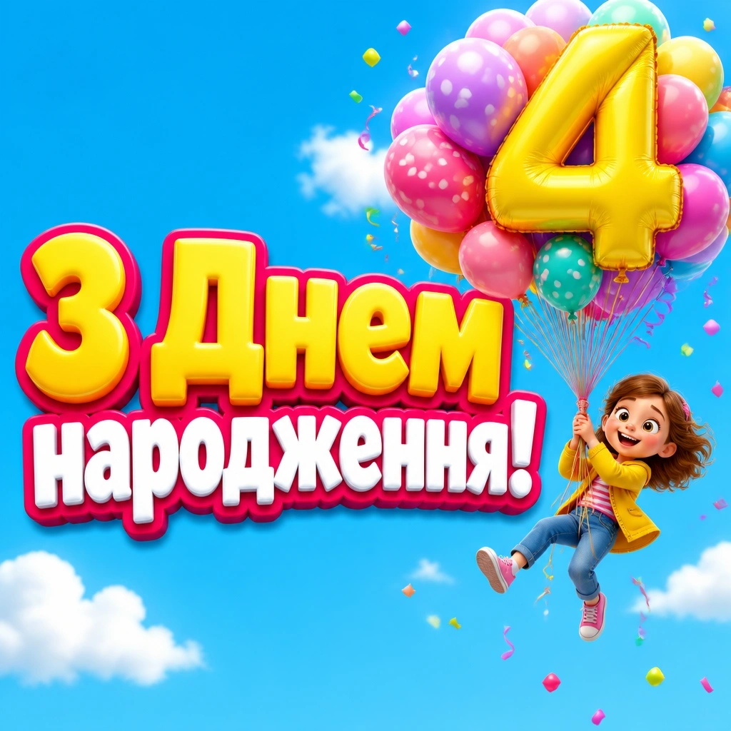привітання з днем народження 4 роки привітання з днем народження 4 роки