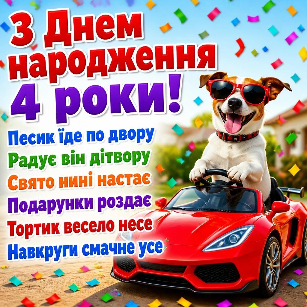 привітання з днем народження 4 роки привітання з днем народження 4 роки