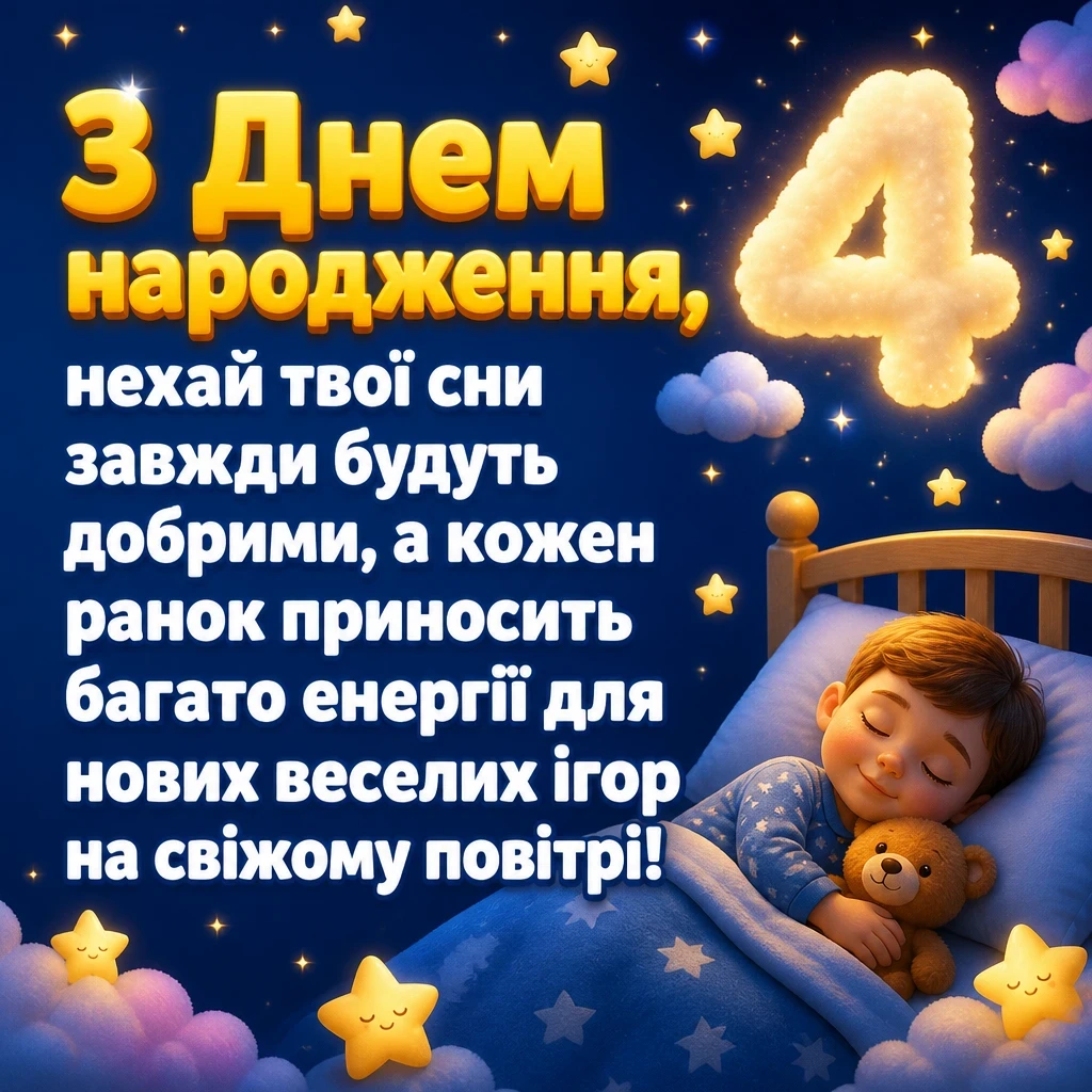 привітання з днем народження 4 роки привітання з днем народження 4 роки