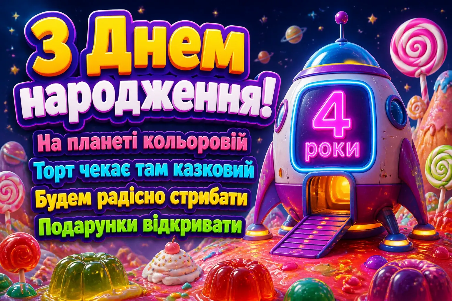 привітання з днем народження 4 роки привітання з днем народження 4 роки