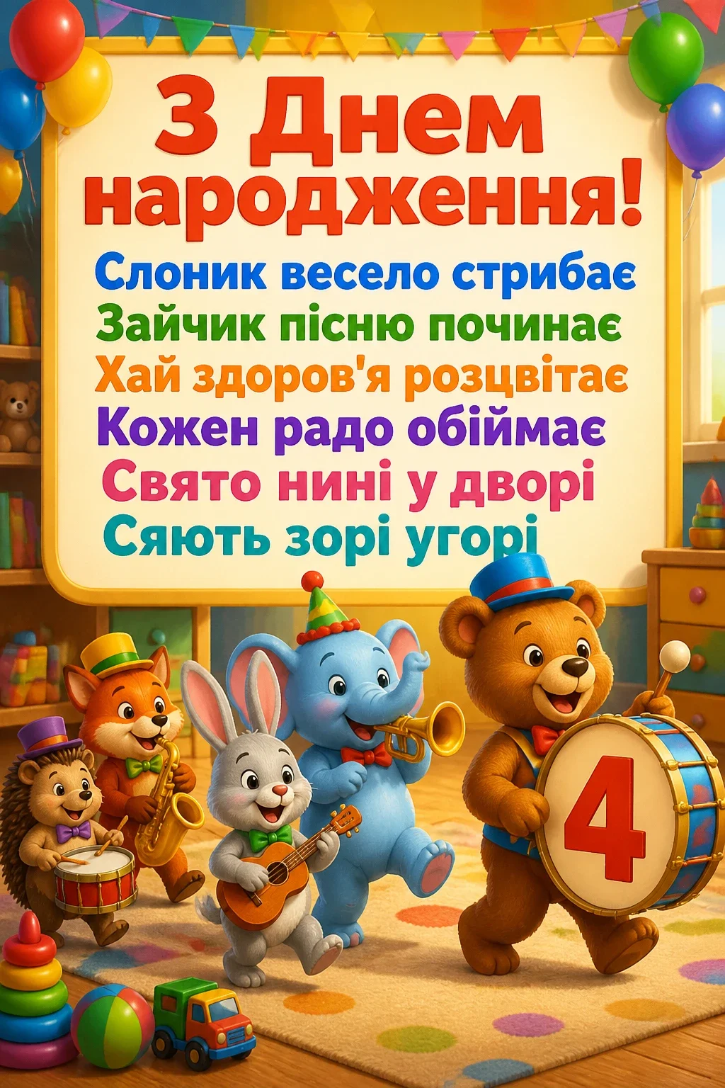 привітання з днем народження 4 роки привітання з днем народження 4 роки