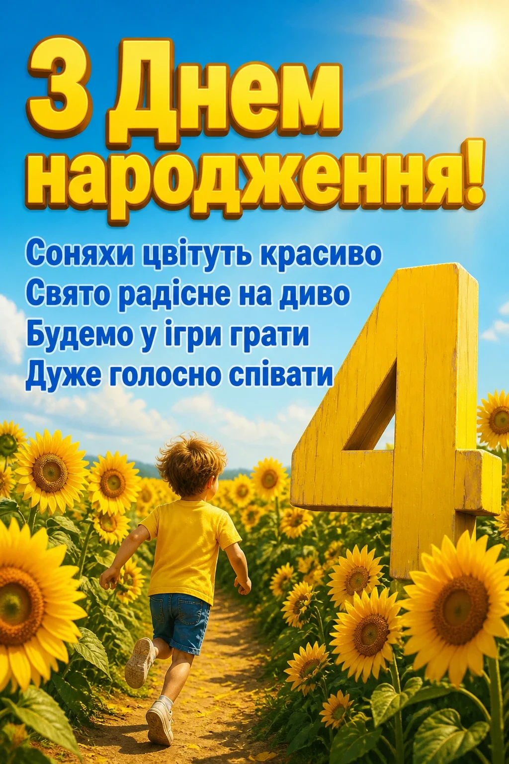 привітання з днем народження 4 роки привітання з днем народження 4 роки