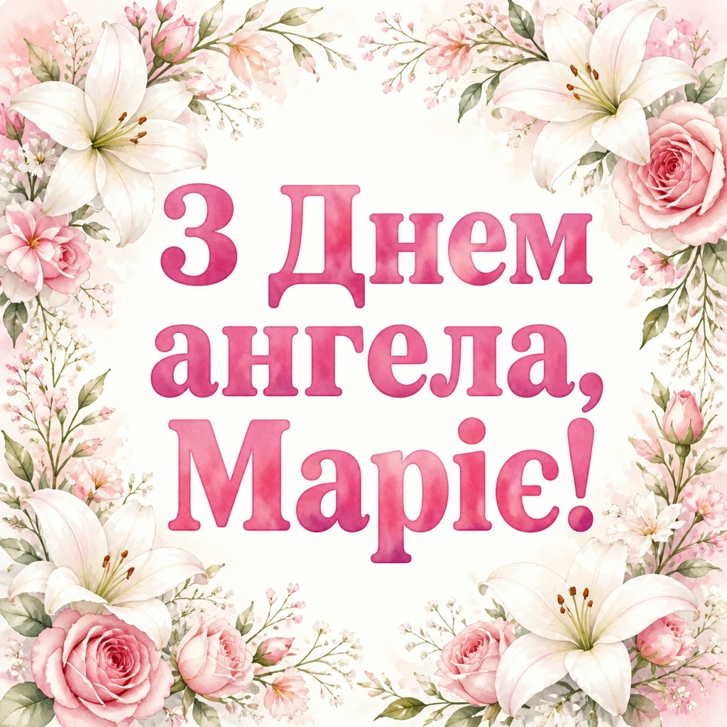 привітання з днем ангела, марія привітання з днем ангела, марія