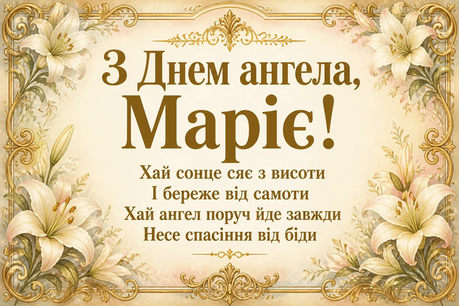 привітання з днем ангела, марія привітання з днем ангела, марія