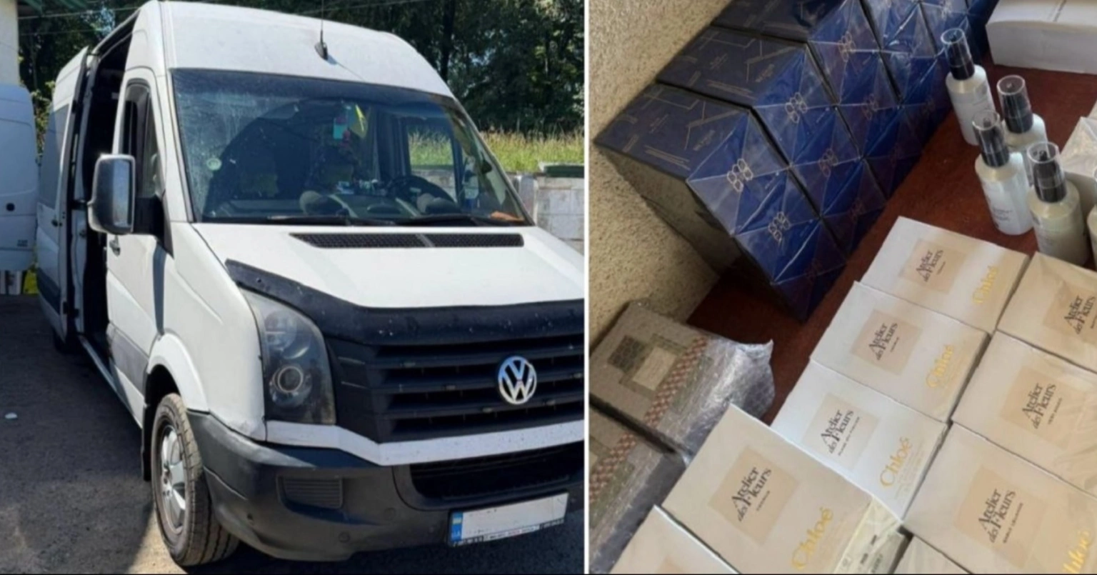 Контрабанда на 700 тисяч: на кордоні зупинили бус із елітною парфумерією